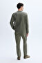 Men's Black Comfort Fit Crew Neck Sweatshirt - 2