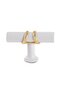 Esin White Button Handle Luxury Country Kitchen Furniture Cabinet Drawer Handle - 3