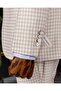 Italian Style Slim Fit Houndstooth Pattern Jacket Vest Pants Suit Beige T12789 - 6