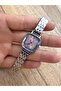 Retro Cord Design Stylish Stone Dial Women's Wristwatch - 3