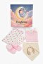 Hera - Newborn Girl Gift Set – Muslin Blanket + Bodysuit + Booties + Pacifier Holder – Baby Gift - 6