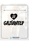 Heart 27 Gaziantep Car Sticker 17X17 cm Black - 2