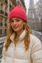 Pomegranate Flower Wool Ribbed Women's Beret