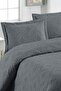غطاء سرير مزدوج مبطن من نوع Ivy Anthracite - 2