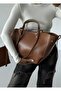 Tan Women's Polen Hand and Shoulder Pinterest Bag