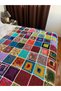 190 ×145 cm KNITTED BLANKET/ MOTIF BLANKET/ HAND-KNITTED BLANKET - 5