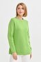 Women's Crew Neck Shoulder Hair Braided Wool Sweater A.E.Green - 7