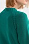 Women's Crew Neck Shoulder Hair Braided Wool Sweater A.Ö.Başı - 3