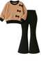 Girl's Suit with Bow Detail Leggings