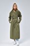 Oversize Trench Coat with Windbreaker Detail - 7
