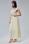 Yellow Crinkle Voile Skirt with Elastic Waist - 5
