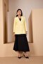 Yellow Oversize Woven Blazer Jacket - 7
