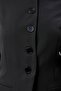 Black Crew Neck Regular Woven Jacket - 5