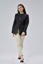 Black Crew Neck Regular Woven Jacket - 7