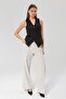 Women's Regular V-Neck Buttoned Vest - 6