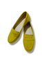Yellow Suede Genuine Leather Women's Loafer Shoes - 8