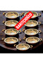 Mini Presentation Plate Copper Pan Set of 9 Breakfast Plate - 2