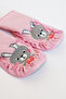 2-Piece Non-Slip Leather Sole (Star Fairy-Pompom Rabbit) Comfortable Baby Kids Sandals Socks Booties Slippers Home Kindergarten Shoes - 8