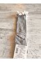 Girl's Knee-High Socks Cotton Ribbed Lace Fragrant Breathable Anti-Sweat Single Gray - 2