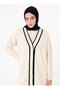 Knitwear Cardigan - Trouser Suit - Cream - Refka - 2