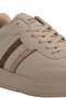 Zipper I Women's Beige Casual Sneakers - 4