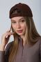 Brown Nubuck Suede Unisex Cap Hat - 5