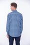 Classic Long Sleeve Winter 100% Cotton Checked Collar Buttoned Bottom Men's Shirt with Gift Box Fs-001988 - 4