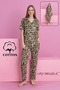 Women's Pajamas Set 100% Cotton Shirt and Pajamas Set - 6