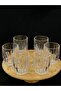 Crystal Cut Patterned Glass Soft Drink Glasses Set of 6 - Luxury Water and Beverage Glasses - 2