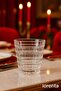Crystal Cut Patterned Glass Soft Drink Glasses Set of 6 - Luxury Water and Beverage Glasses - 7