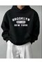 Printed Oversize Unisex Men's Hooded Sweatshirt
