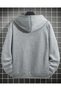 Printed Oversize Unisex Men's Hooded Sweatshirt - 2