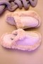 Women's New Season Plush Detailed House Slippers. No Sound Slippers.