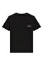 Black Crew Neck Logo Detailed Short Sleeve Women's T-Shirt - 6