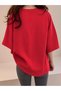 Oversize Unisex Women's/Men's T-Shirt with Half Heart Print - 2