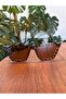 Toscana Leopard Cat Eye Slanted Leopard Print Trend Women's Sunglasses with Pointed Corners - 4