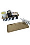 Stainless Steel Gold Color Rectangular Narrow Metal Flat Presentation Tray Tea Coffee Dessert Presentation 6 Pieces - 4