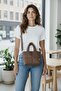 Women's Bag Brown - Piccolo Quadrato - Waterproof Puff Fabric - 5