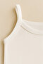 5-Pack 100% Organic Cotton White String Strap Baby Bodysuit - 5