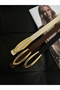 3-Piece Opportunity Product Set: Thin Women's Belt with Long Buckle, Jacket Belt, Shirt Belt, Dress Belt - 7