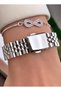 Brand Silver Color Women's Wristwatch - Bracelet - 7
