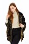 Carnation Pattern Black-Khaki-Camel Knitwear Shoulder Shawl, Knitwear Shawl, Shawl, Women, Young, Mother Shawl, 75X180 cm - 3