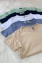 Unisex Children's Basic Short Sleeve T-Shirt 5203 Beige - 3