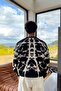 Geometric Pattern Sweater Black - 2