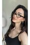 Aventino Black Cat Eye Small Slanted Tiny Retro Blue Anti-Uv Glasses Goggle - 5