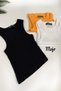 Mojo Girl's Shoulder Detailed Crop 3399 Black
