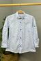 Mojo baby boy 1-5 years leaf pattern folded sleeve shirt 1818 blue