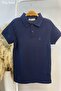 Mojo Unisex Child Button Short Sleeve Lacoste T-Shirt 5281 Navy