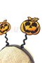 Orange Black Pumpkin Crown Halloween Party Halloween Crown Unisex Glitter 18x22 cm - 4