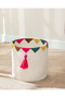 Cotton Basket Knitted Toy Basket Ecru - 2